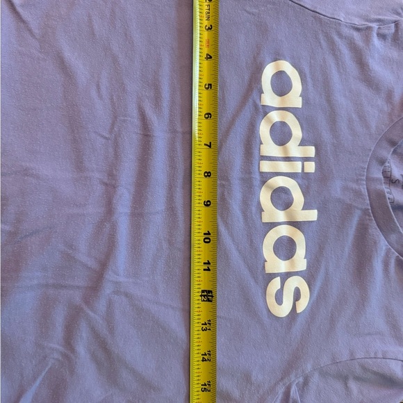 Adidas Girls' Small T-Shirt Cotton Purple Short Sleeve - Picture 4 of 8